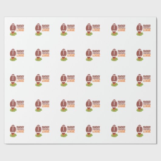 Fantasie-Fußball Geschenkpapier (Flach)