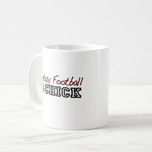 Fantasie-Fußball-Küken Kaffeetasse (Vorderseite Links)