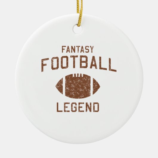 Fantasie-Fußball-Legende Keramikornament (Vorne)