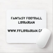 Fantasie-Fußball Librarianwww.fflibrarian.com Mousepad (Mit Mouse)