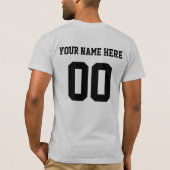 FANTASIE Fußball LIGA kundengerechtes T-Shirt (Rückseite)