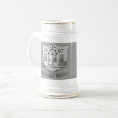 Fantasie-Fußball-Liga-Trophäe Bierglas (Vorderseite Links)