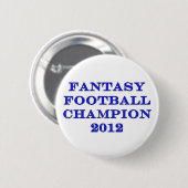Fantasie-Fußball-Meister 2012 Button (Vorne & Hinten)