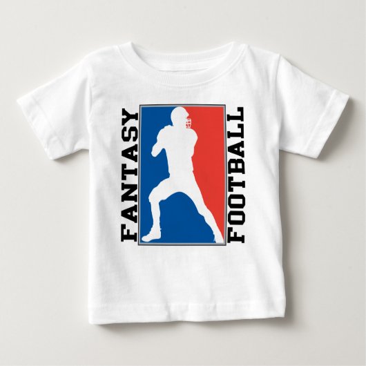 Fantasie-Fußball, rotes weißes und blaues Logo Baby T-shirt (Vorderseite)