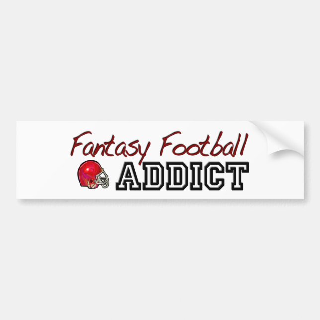 Fantasie-Fußball-Süchtiger Autoaufkleber (Vorne)