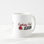 Fantasie-Fußball-Süchtiger Kaffeetasse (VorderseiteRechts)