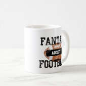 Fantasie-Fußball-Süchtiger Kaffeetasse (VorderseiteRechts)