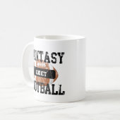 Fantasie-Fußball-Süchtiger Kaffeetasse (Vorderseite Links)