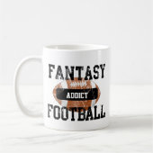 Fantasie-Fußball-Süchtiger Kaffeetasse (Links)