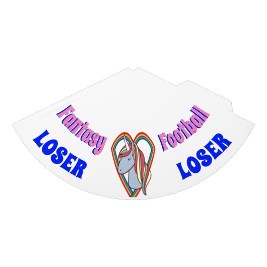 Fantasie-Fußball-Verlierer Partyhütchen (Vorderseite)