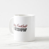 Fantasie-Fußball-Witwe Kaffeetasse (Vorderseite Links)