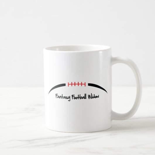 Fantasie-Fußball-Witwe Kaffeetasse (Rechts)