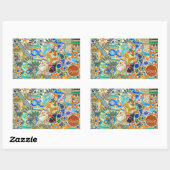 Fantasie. Gaudi. Abbildung 2 Rechteckiger Aufkleber (Blatt)