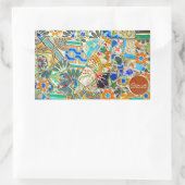 Fantasie. Gaudi. Abbildung 2 Rechteckiger Aufkleber (Tasche)