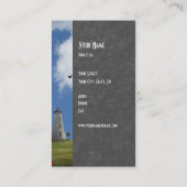 Fantasie-Geschäft Cardwith Türme Visitenkarte (Rückseite)