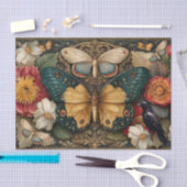 Fantasie-Gotik-Motten-Garten-Collage-Decoupage Seidenpapier (Handwerk)