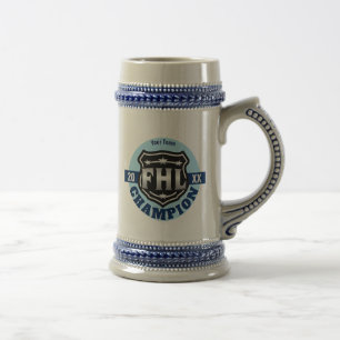 Fantasie-Hockey-Liga-Meister -- FHL Logo Bierglas