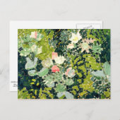 Fantasie in Grün Postkarte (Vorne/Hinten)