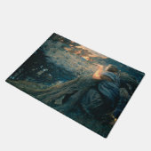 Fantasie in Twilight (von Edward Robert Hughes) Fußmatte (Schrägansicht)