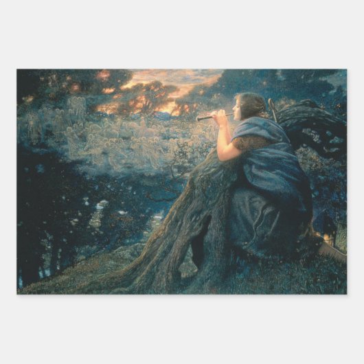 Fantasie in Twilight (von Edward Robert Hughes) Geschenkpapier Set (Vorderseite 3)