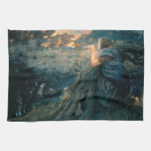 Fantasie in Twilight (von Edward Robert Hughes) Geschirrtuch (Horizontal)