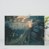 Fantasie in Twilight (von Edward Robert Hughes) Karte (Stehend Vorderseite)