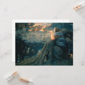 Fantasie in Twilight (von Edward Robert Hughes) Karte (Vorderseite/Rückseite Beispiel)