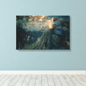 Fantasie in Twilight (von Edward Robert Hughes) Leinwanddruck (Insitu (Holzboden))