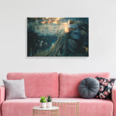 Fantasie in Twilight (von Edward Robert Hughes) Leinwanddruck (Insitu (Wohnzimmer))