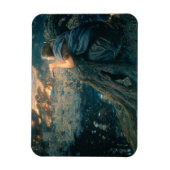 Fantasie in Twilight (von Edward Robert Hughes) Magnet (Vertikal)