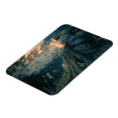 Fantasie in Twilight (von Edward Robert Hughes) Magnet (Linke Seite)