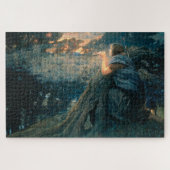 Fantasie in Twilight (von Edward Robert Hughes) Puzzle (Horizontal)
