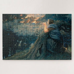 Fantasie in Twilight (von Edward Robert Hughes) Puzzle