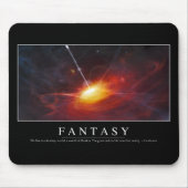 Fantasie: Inspiration Zitat Mousepad (Vorne)