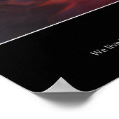 Fantasie: Inspiration Zitat Poster (Ecke)