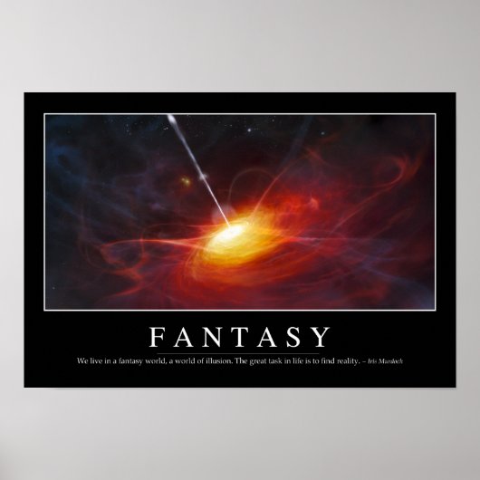 Fantasie: Inspiration Zitat Poster (Vorne)