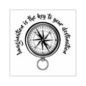 Fantasie ist der Schlüssel, der Schöne Kompass Gummistempel (Prägung)