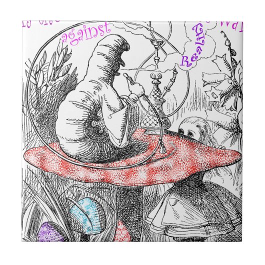 Fantasie ist die einzige Waffe im Krieg… Fliese (Vorderseite)