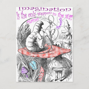 Fantasie ist die einzige Waffe im Krieg... Postkarte