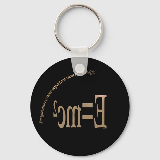 Fantasie ist wichtiger als KnowledKeychain Schlüsselanhänger (Vorderseite)