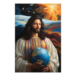 *~* Fantasie Jesus AP50 Universe Earth Fotodruck