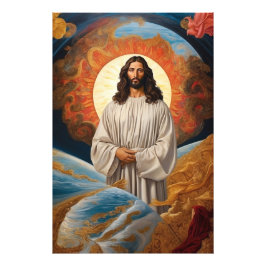 *~* Fantasie Jesus Christus AP50 Universe Earth Fotodruck