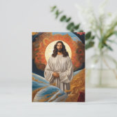 *~* Fantasie Jesus Christus AP50 Universe Earth Postkarte (Stehend Vorderseite)