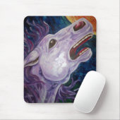 Fantasie-Karussell-Pferde-und Mond-Kunst Mousepad (Mit Mouse)