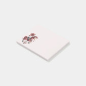 Fantasie Karussellpferd Bild Post-it Klebezettel (angewinkelt)