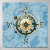 Fantasie (keltisch) Compass Design Poster (Vorne)