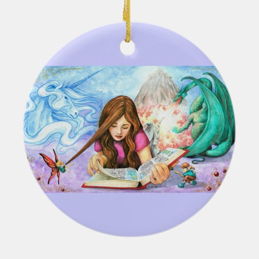 Fantasie Keramik Ornament (Hinten)