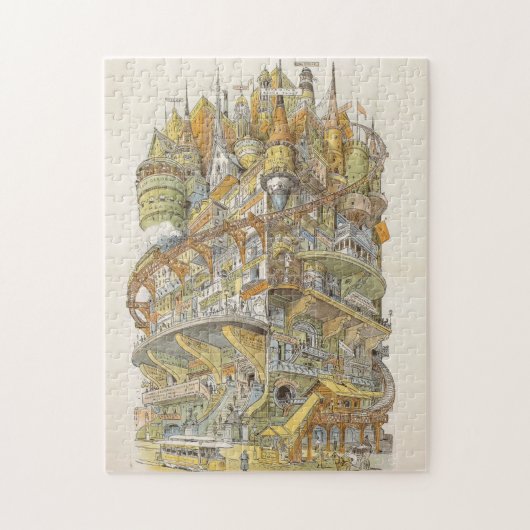 Fantasie-Königreich Puzzle (Vertikal)