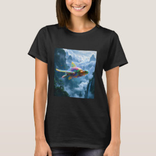 Fantasie Kuh Löwe Straße T-Shirt