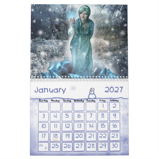 Fantasie-Kunst-Kalender - Version 2 Kalender (Jan 2027)